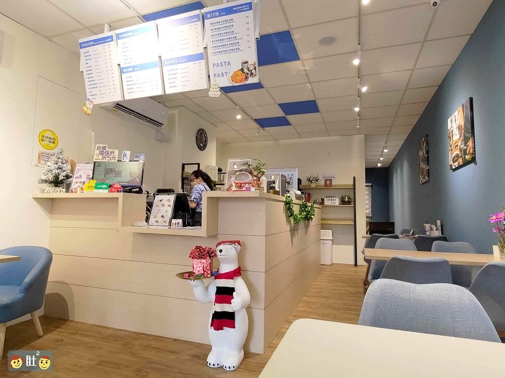 漫步藍咖啡》土城不限時咖啡廳.平價咖啡,甜點,輕食,早午餐.